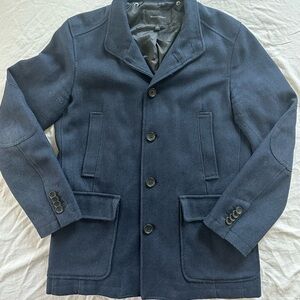 Banana Republic Men’s Navy Polyester/Wool Jacket